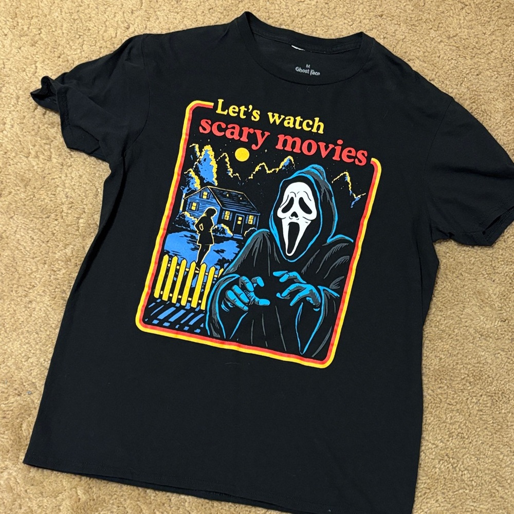Ghost face Horror Graphic Tee - Short Sleeve